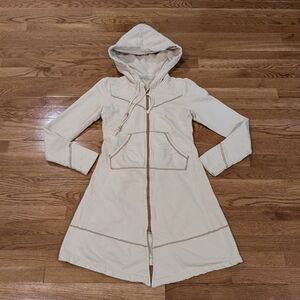 Prairie Underground Cream Hooded Trench Coat